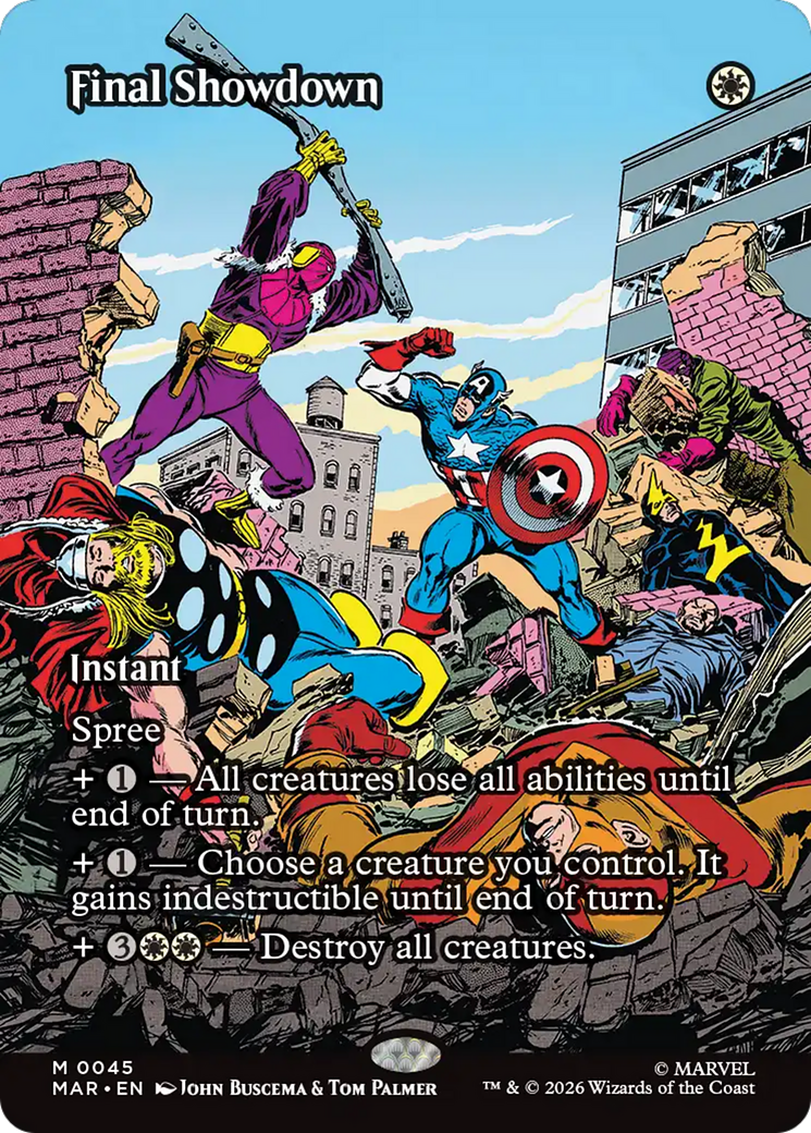 Final Showdown (Borderless) [Marvel Universe: Eternal-Legal] | Magic Magpie