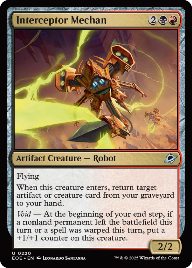 Interceptor Mechan [Edge of Eternities] | Magic Magpie