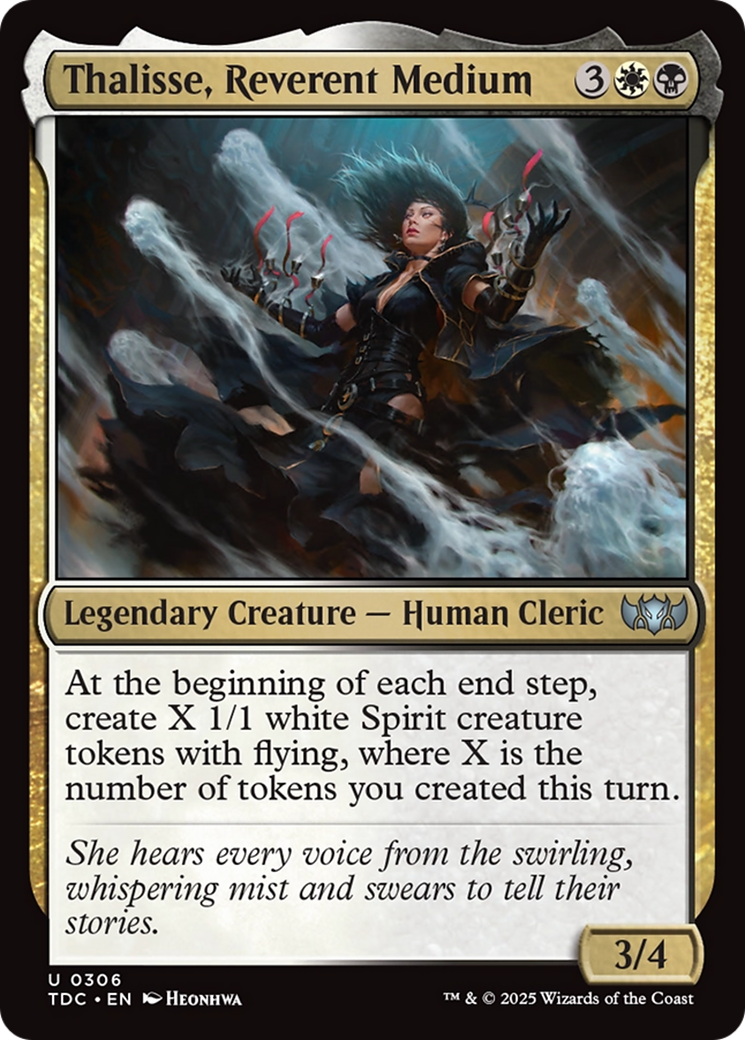 Thalisse, Reverent Medium [Tarkir: Dragonstorm Commander] | Magic Magpie
