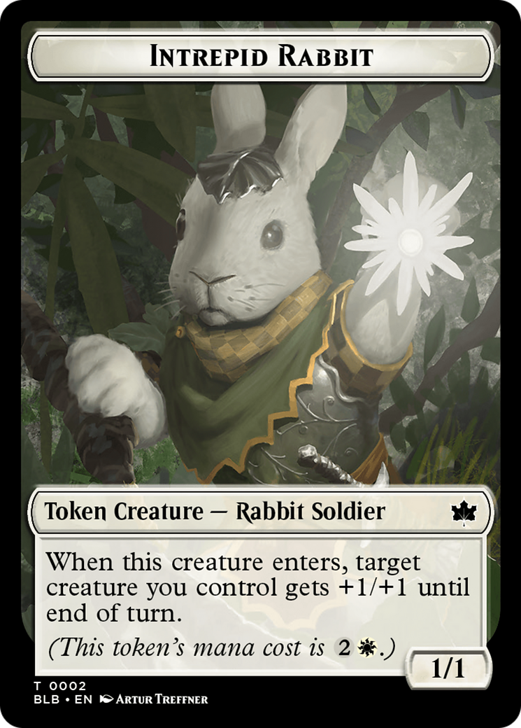 Intrepid Rabbit Token [Bloomburrow Tokens] | Magic Magpie