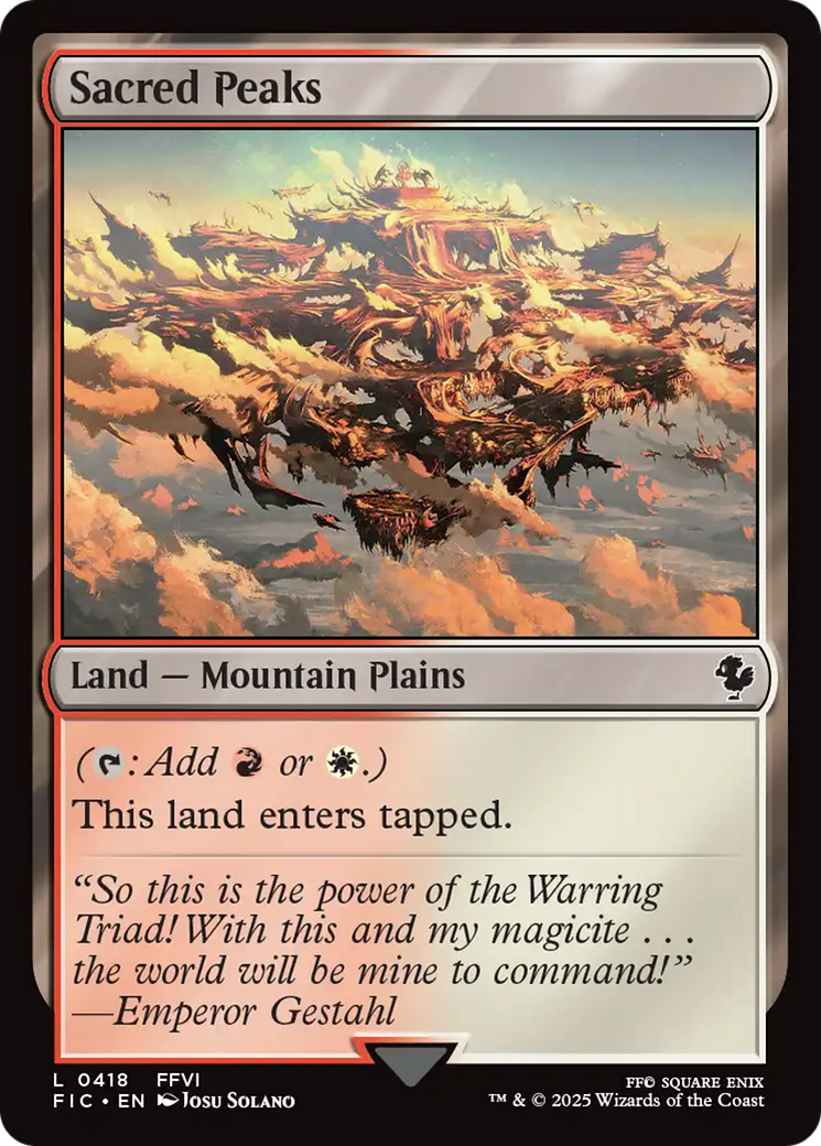 Sacred Peaks [FINAL FANTASY Commander] | Magic Magpie