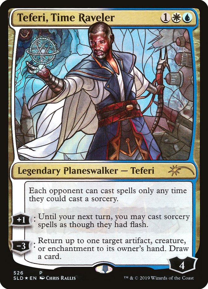 Teferi, Time Raveler (Stained Glass) [Secret Lair Drop Promos] | Magic Magpie