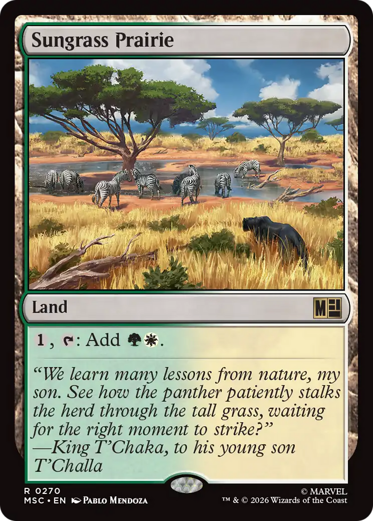 Sungrass Prairie (Surge Foil) [Marvel Super Heroes Commander] | Magic Magpie