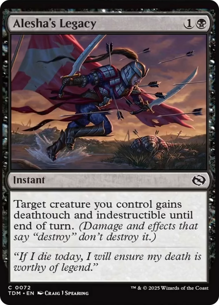 Alesha's Legacy [Tarkir: Dragonstorm] | Magic Magpie