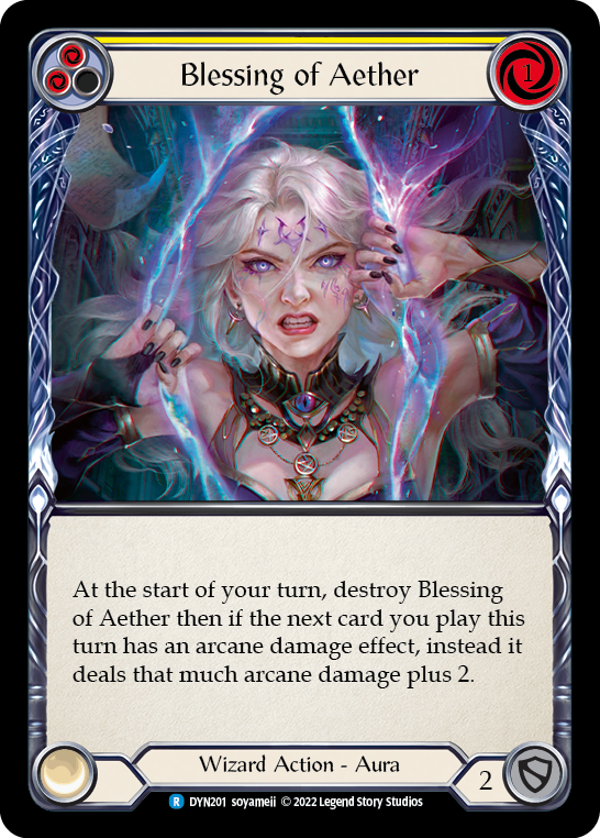 Blessing of Aether (Yellow) [DYN201] (Dynasty) | Magic Magpie