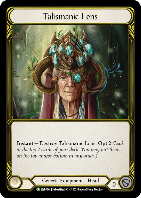 Talismanic Lens (Golden) [FAB066] (Promo)  Cold Foil | Magic Magpie