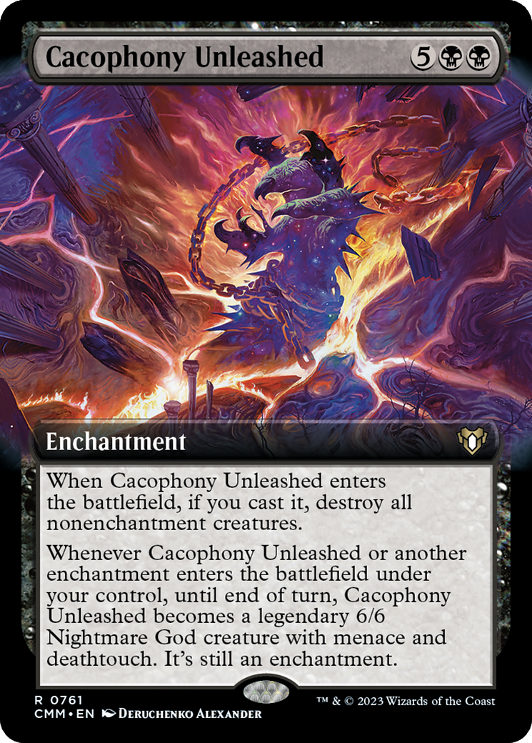 Cacophony Unleashed (Extended Art) [Commander Masters] | Magic Magpie