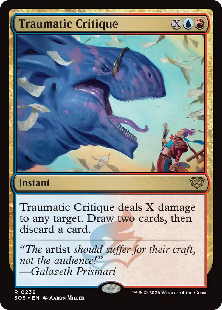 Traumatic Critique [Secrets of Strixhaven] | Magic Magpie