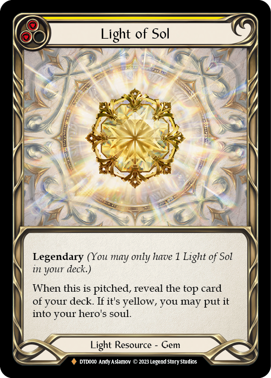 Light of Sol [DTD000] (Dusk Till Dawn)  Cold Foil | Magic Magpie