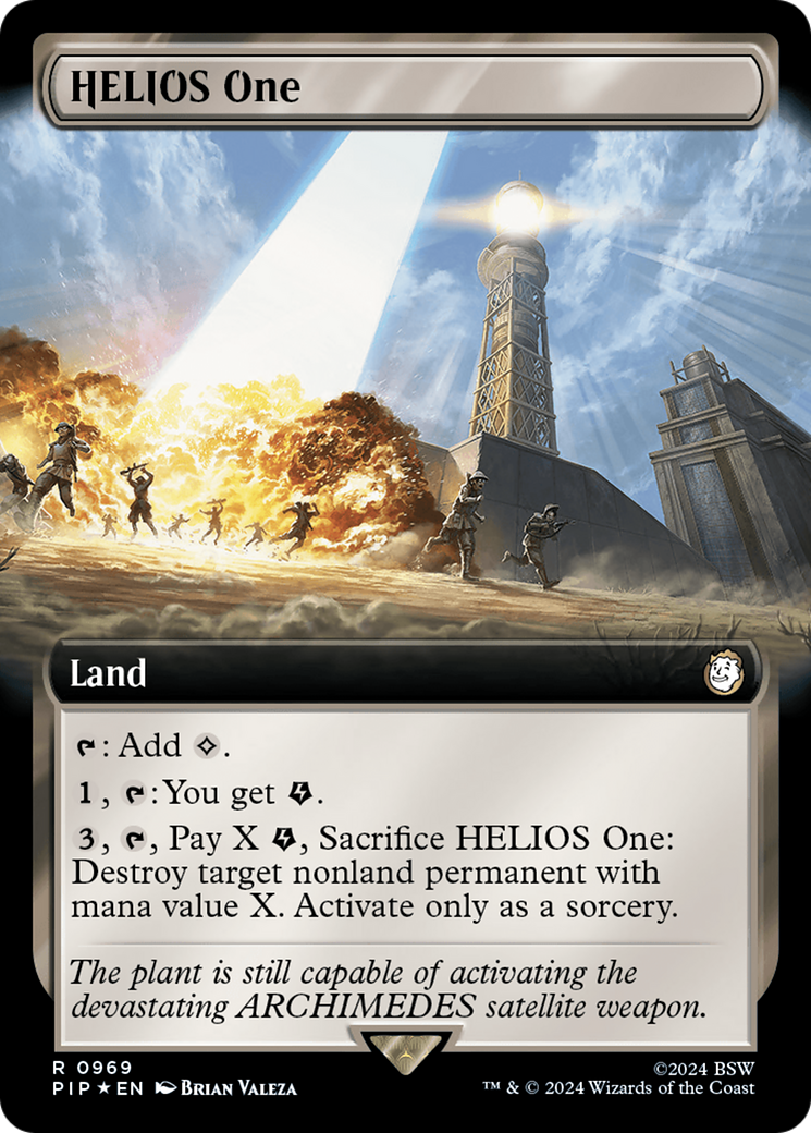 HELIOS One (Extended Art) (Surge Foil) [Fallout] | Magic Magpie
