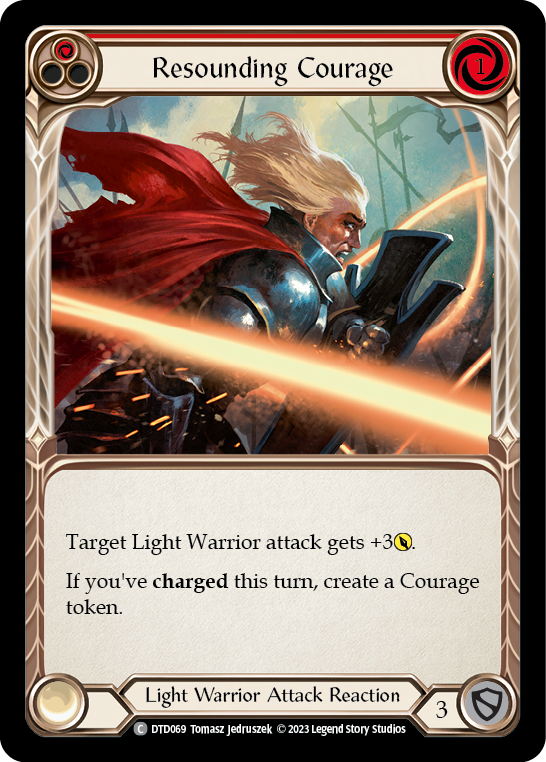 Resounding Courage (Red) [DTD069] (Dusk Till Dawn) | Magic Magpie