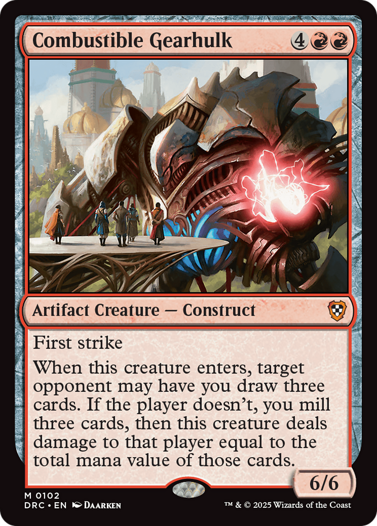 Combustible Gearhulk [Aetherdrift Commander] | Magic Magpie