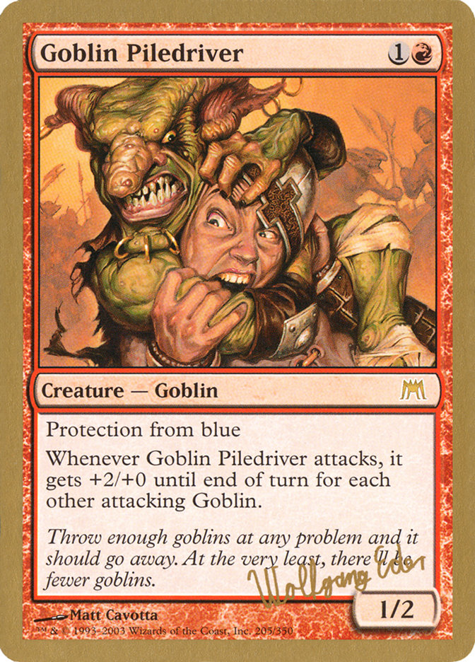 Goblin Piledriver (Wolfgang Eder) [World Championship Decks 2003] | Magic Magpie