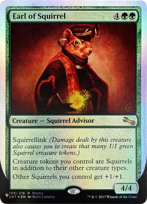 Earl of Squirrel (Unfinity Foil Edition) [The List] | Magic Magpie