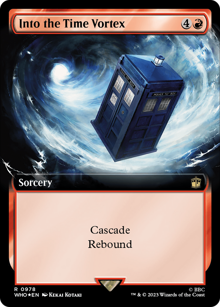 Into the Time Vortex (Extended Art) (Surge Foil) [Doctor Who] | Magic Magpie