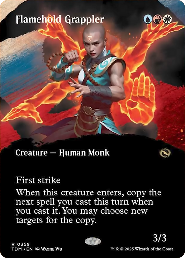 Flamehold Grappler (Borderless) [Tarkir: Dragonstorm] | Magic Magpie