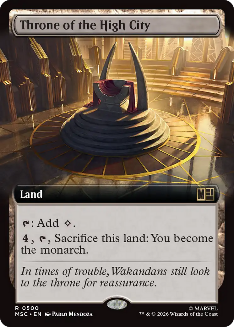 Throne of the High City (Extended Art) [Marvel Super Heroes Commander] | Magic Magpie