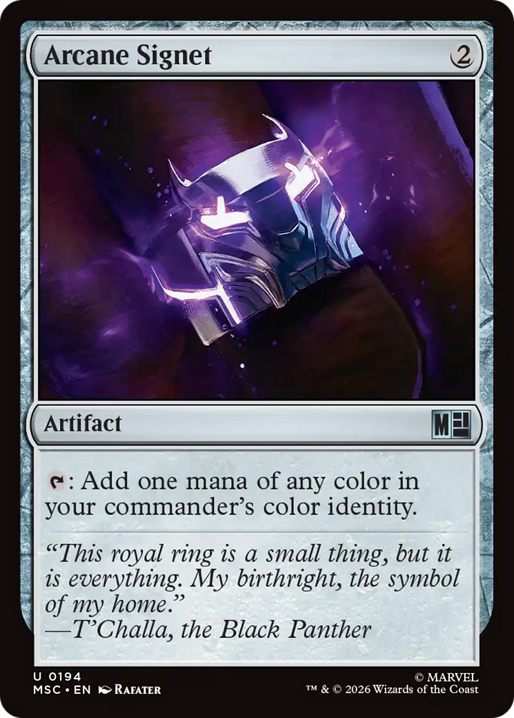 Arcane Signet (0194) (Surge Foil) [Marvel Super Heroes Commander] | Magic Magpie