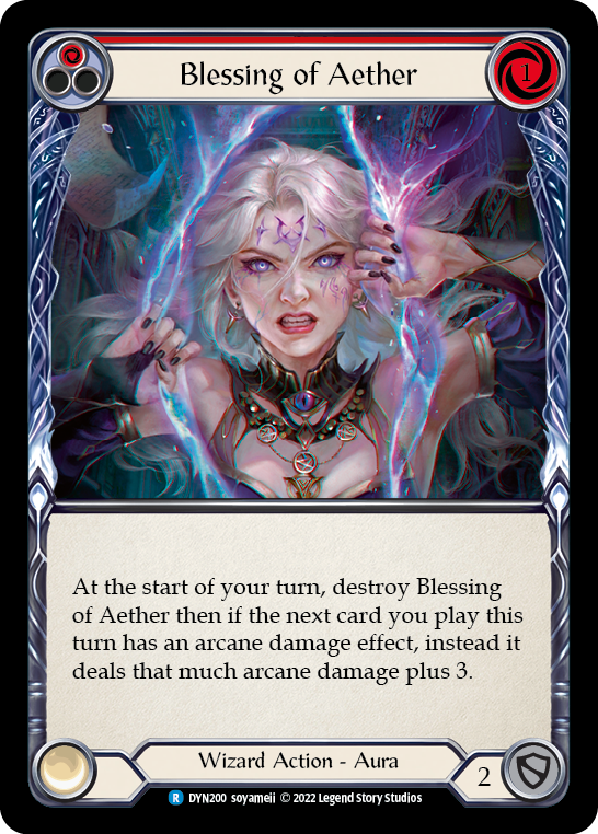 Blessing of Aether (Red) [DYN200] (Dynasty) | Magic Magpie