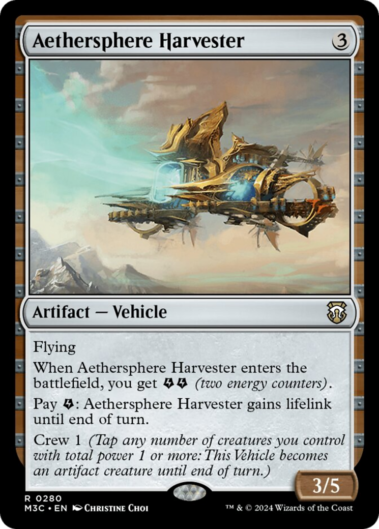 Aethersphere Harvester (Ripple Foil) [Modern Horizons 3 Commander] | Magic Magpie