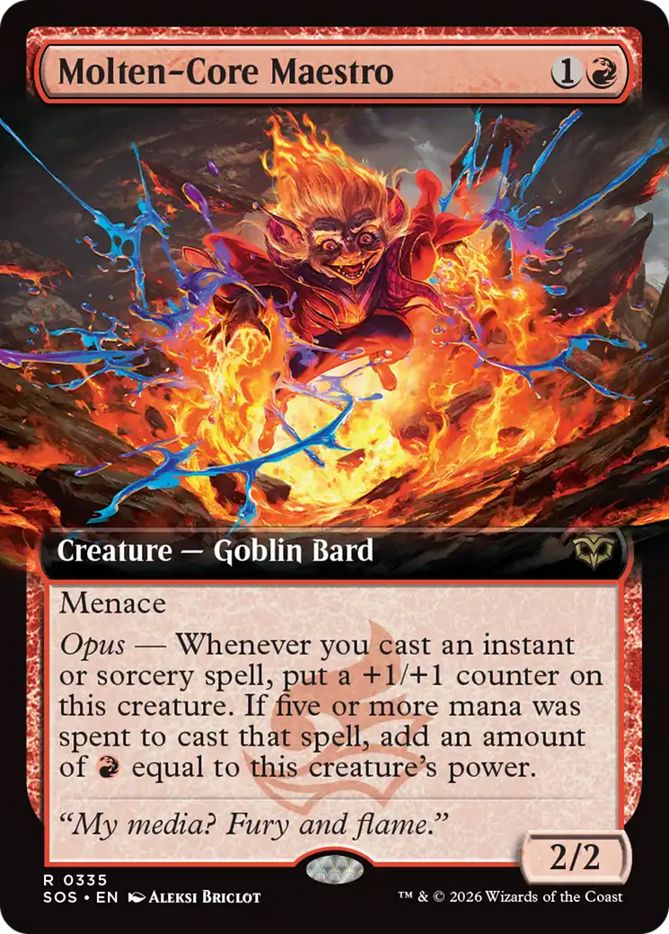Molten-Core Maestro (Extended Art) [Secrets of Strixhaven] | Magic Magpie