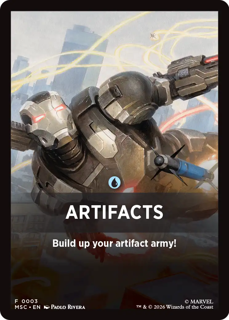 Artifacts Theme Card [Marvel Super Heroes Commander] | Magic Magpie