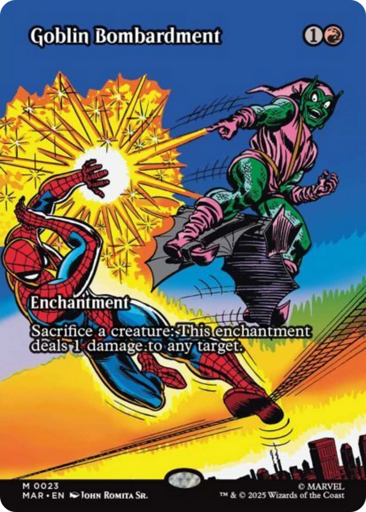 Goblin Bombardment (Borderless) [Marvel's Spider-Man: Eternal-Legal] | Magic Magpie