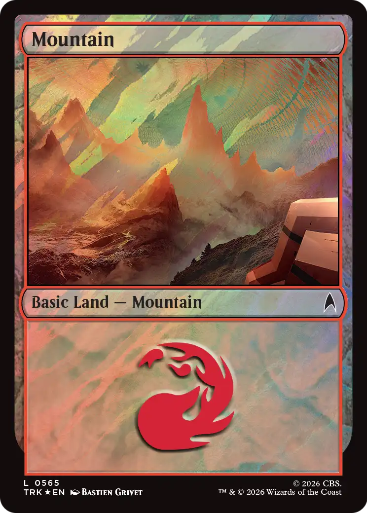 Mountain (0565) (Surge Foil) [Star Trek Commander] | Magic Magpie