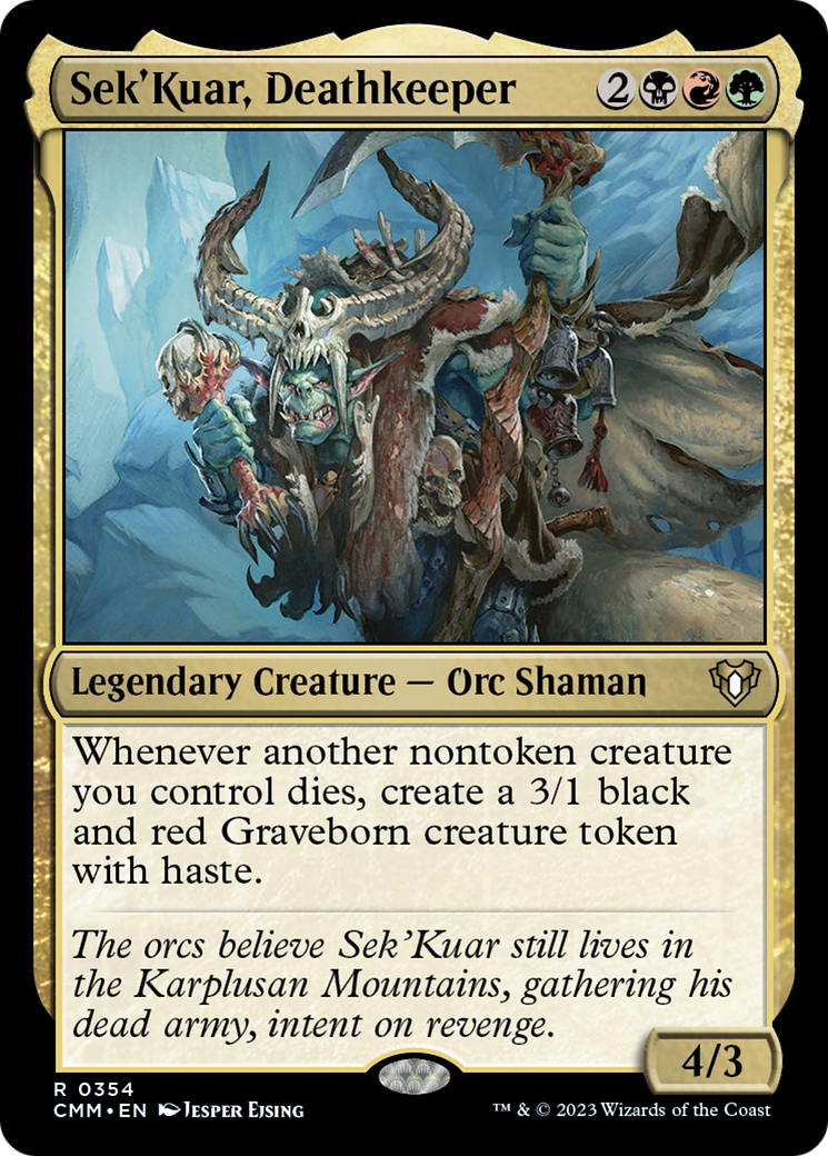 Sek'Kuar, Deathkeeper [Commander Masters] | Magic Magpie