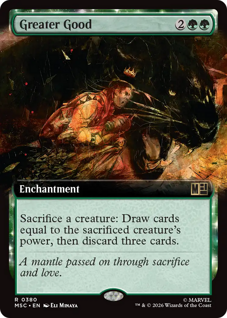 Greater Good (Extended Art) [Marvel Super Heroes Commander] | Magic Magpie