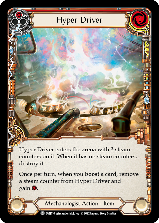 Hyper Driver (Red) [DYN110] (Dynasty)  Cold Foil | Magic Magpie
