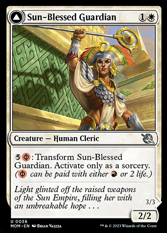 Sun-Blessed Guardian // Furnace-Blessed Conqueror [March of the Machine] | Magic Magpie