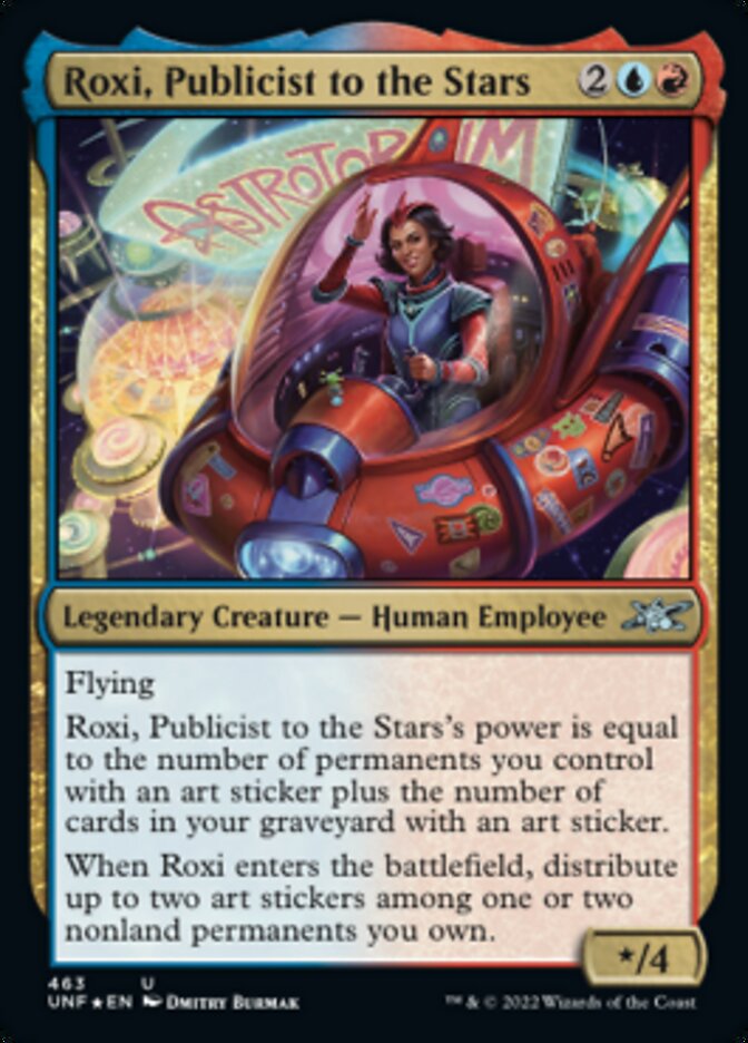 Roxi, Publicist to the Stars (Galaxy Foil) [Unfinity] | Magic Magpie