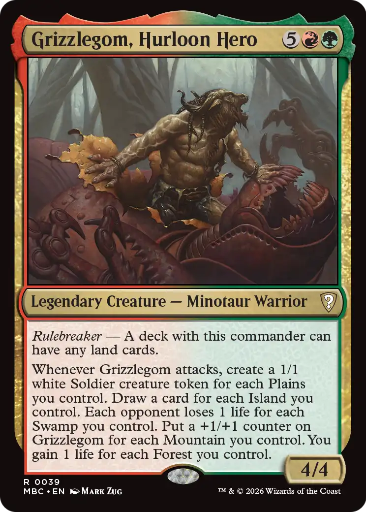 Grizzlegom, Hurloon Hero [Mystery Booster: Commander Edition] | Magic Magpie