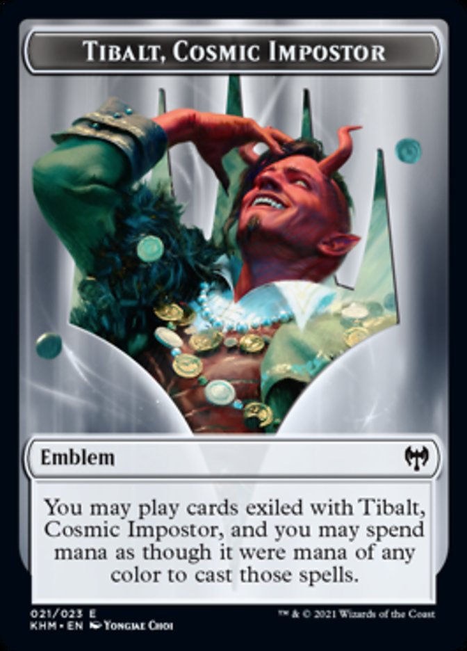 Tibalt, Cosmic Impostor Emblem [Kaldheim Tokens] | Magic Magpie