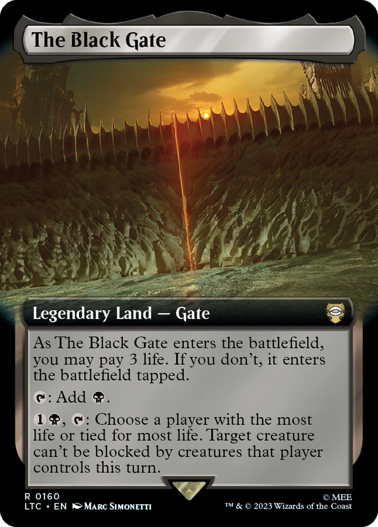 The Black Gate (Extended Art) [The Lord of the Rings: Tales of Middle-Earth Commander] | Magic Magpie