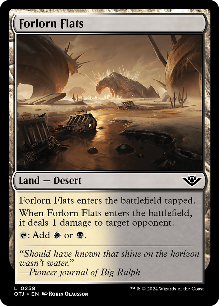 Forlorn Flats [Outlaws of Thunder Junction] | Magic Magpie