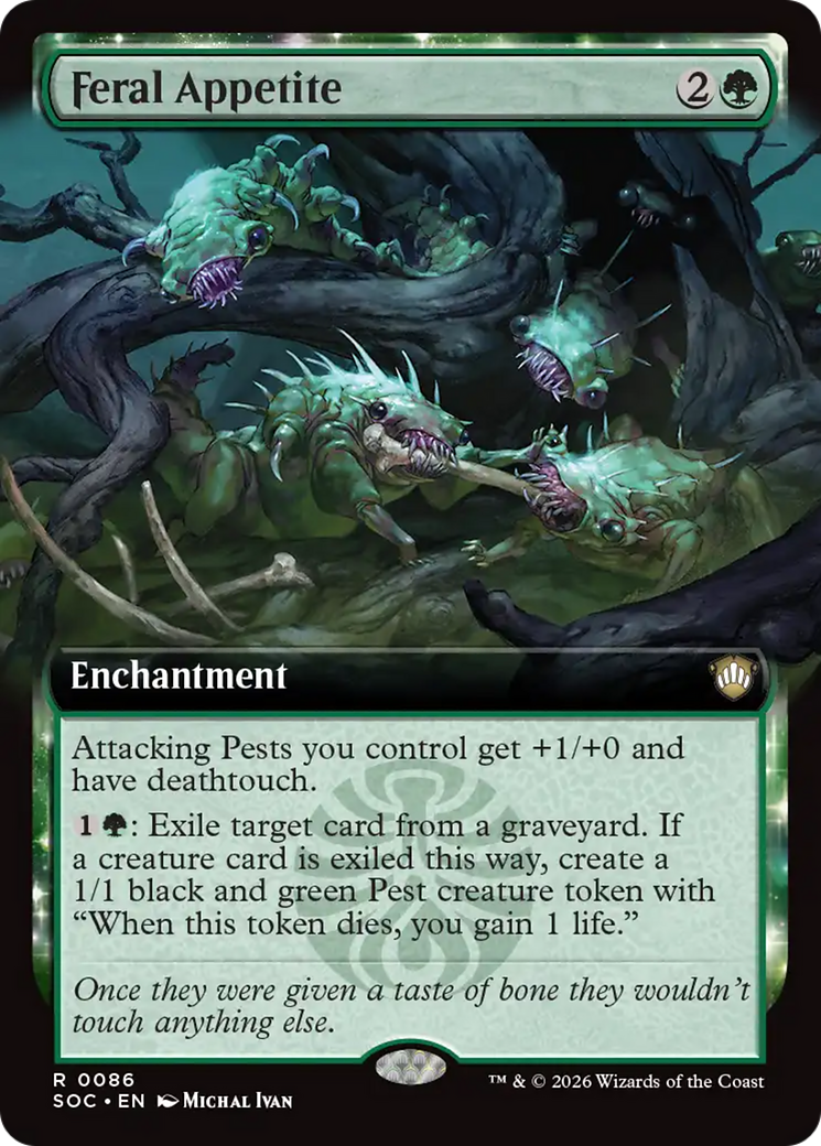Feral Appetite (Extended Art) [Secrets of Strixhaven Commander] | Magic Magpie