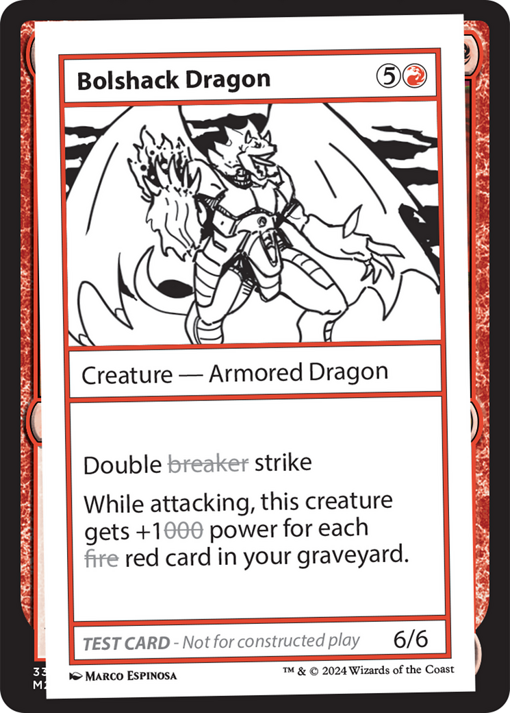 Bolshack Dragon [Mystery Booster 2 Playtest Cards] | Magic Magpie