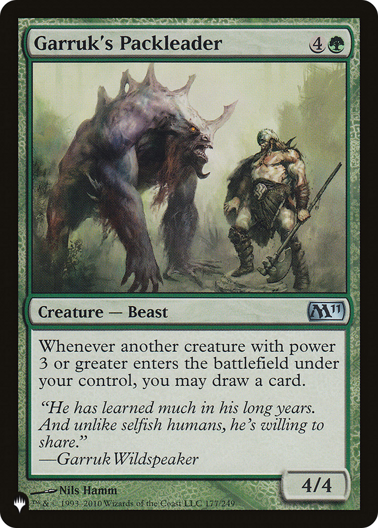 Garruk's Packleader [The List] | Magic Magpie