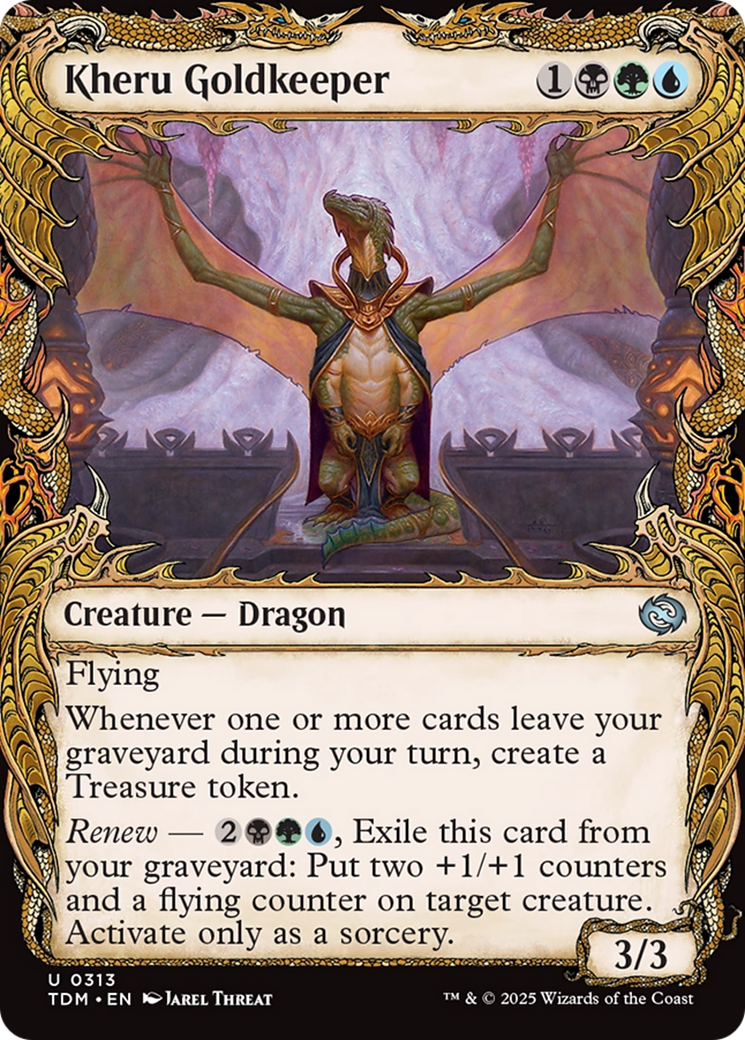 Kheru Goldkeeper (Showcase) [Tarkir: Dragonstorm] | Magic Magpie