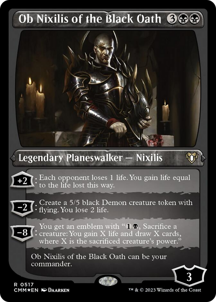 Ob Nixilis of the Black Oath (Foil Etched) [Commander Masters] | Magic Magpie