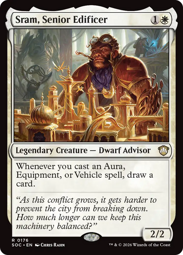Sram, Senior Edificer [Secrets of Strixhaven Commander] | Magic Magpie