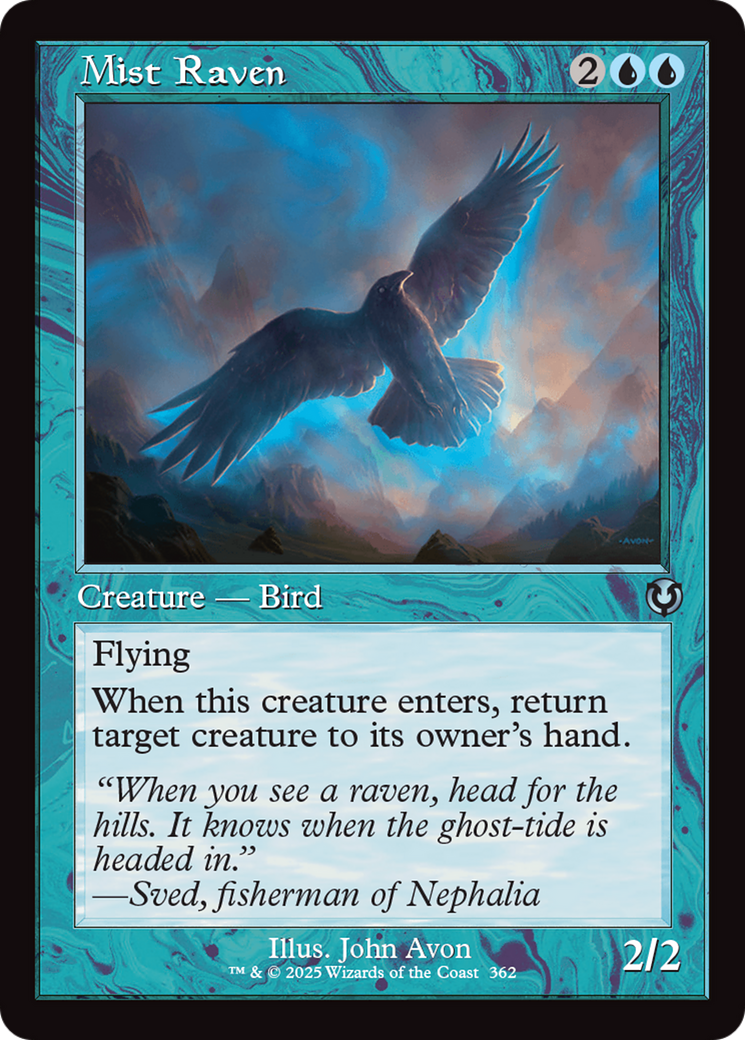 Mist Raven (Retro Frame) [Innistrad Remastered] | Magic Magpie