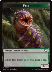 Beast (0006) // Pest Double-Sided Token [Edge of Eternities Commander Tokens] | Magic Magpie