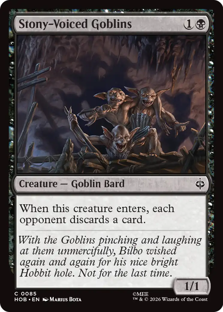 Stony-Voiced Goblins [The Hobbit] | Magic Magpie