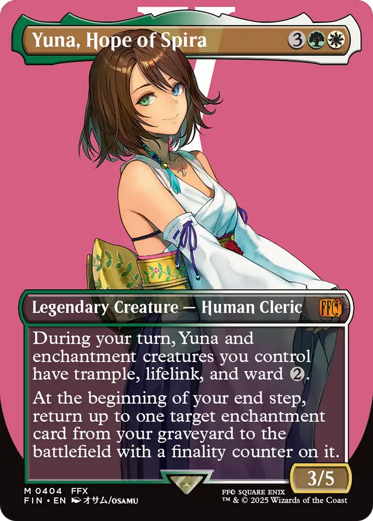 Yuna, Hope of Spira (Borderless) [FINAL FANTASY] | Magic Magpie