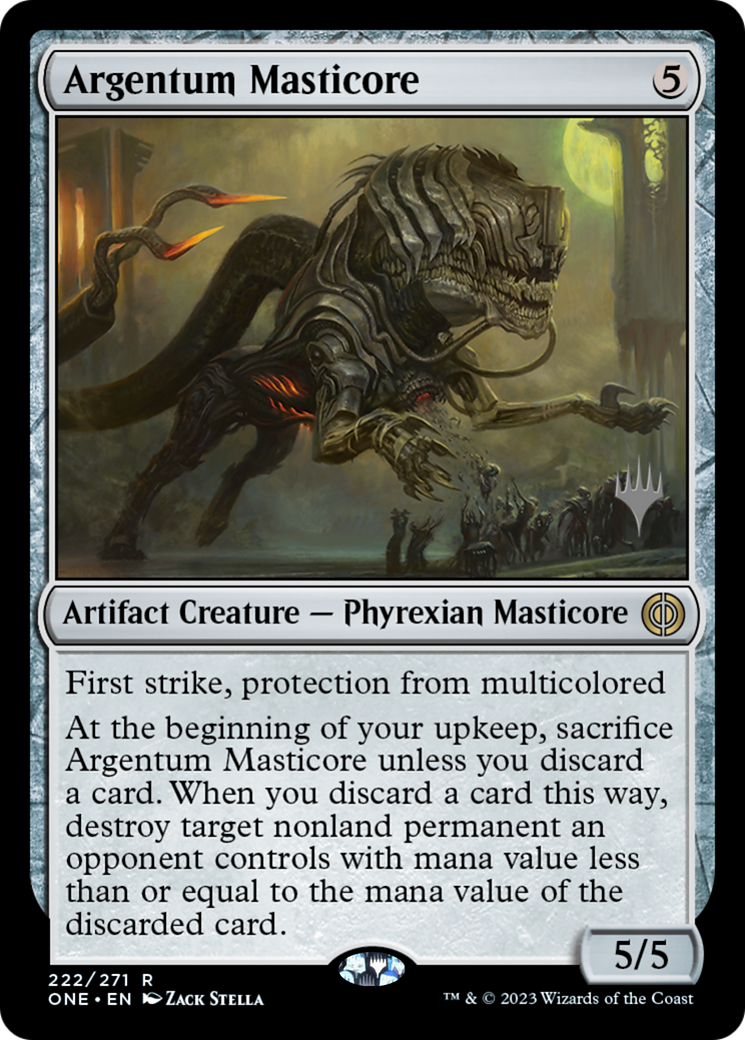 Argentum Masticore (Promo Pack) [Phyrexia: All Will Be One Promos] | Magic Magpie
