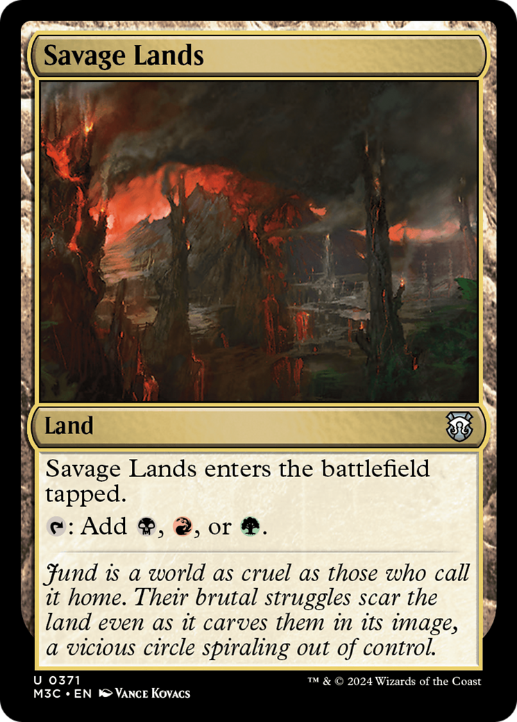 Savage Lands (Ripple Foil) [Modern Horizons 3 Commander] | Magic Magpie