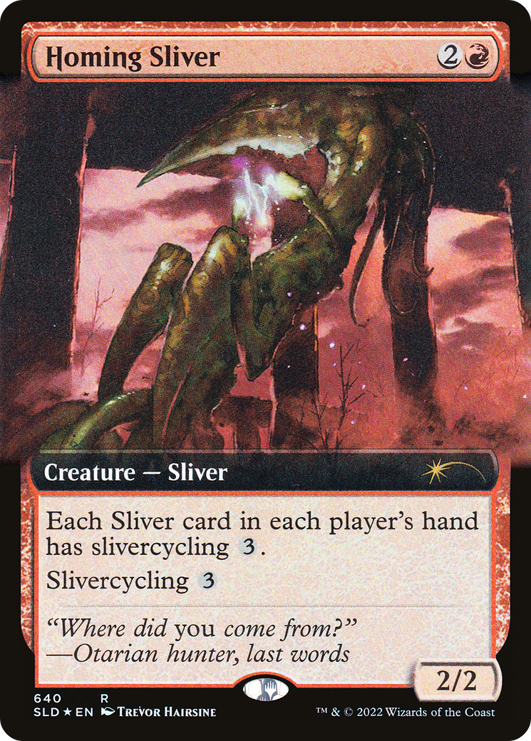 Homing Sliver (Extended Art) [Secret Lair Drop Promos] | Magic Magpie